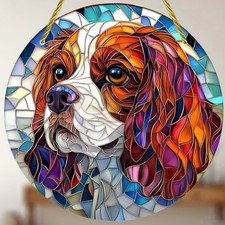 Cavalier King Charles Spaniel Dog Lover LARGE Suncatcher Birthday Gift Present