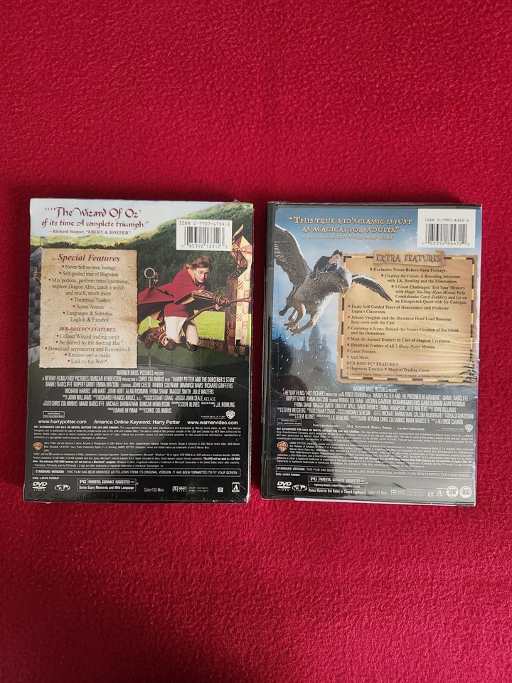 HARRY POTTER - 2-DVD THE SORCERER'S STONE & THE PRISONER OF AZKABAN SEALED NEW. - Image 2 of 2