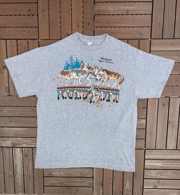 Michigan's Upper Peninsula Vintage Blue/Grey T-Shirt Tee Size XL
