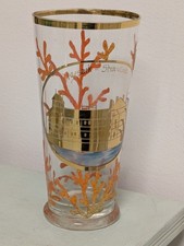 Antik  Andenken Glas Vegesack Strandlust Mit Vergoldung