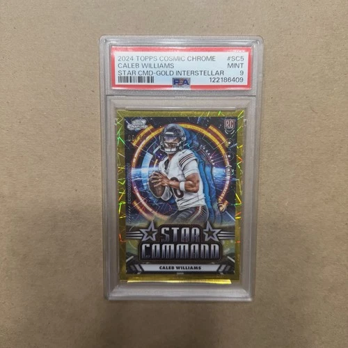 2024 Topps Cosmic Chrome Gold Interstellar Caleb Williams SC-5 /50 PSA 9 Rookie