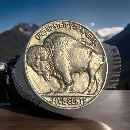 1937 Buffalo Nickel - AU ALMOST UNCIRCULATED/Full Horn   As Shown #BN37AU FHAS