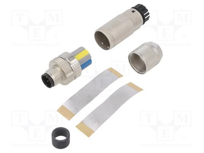 48V männlich IP67 PIN: 4 gerade Steckverbinder: M12 Stecker
