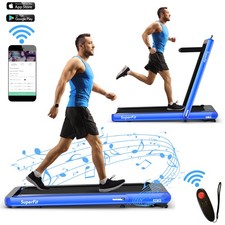 Costway 4.75HP 2 In 1 Folding Home Treadmill W/ Remote APP Control APP Control