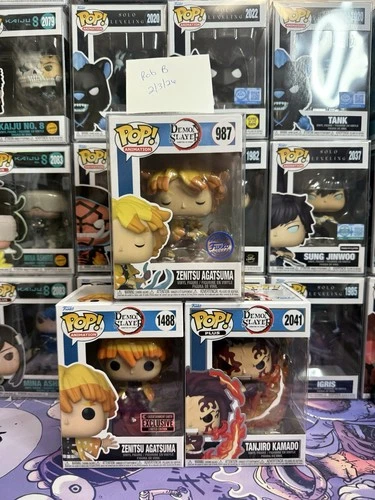 Funko Pop! Demon Slayer: Kimetsu No Yaiba: Zenitsu 987&1488 And Tanjiro 2041