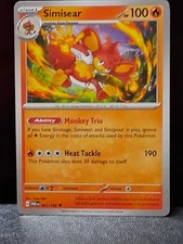 Pokémon TCG Simisear Paradox Rift 021/182 Regular Uncommon