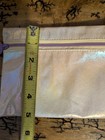 Iridescent White Ipsy Faux Leather Makeup Bag Pouch Purple Zipper 7 x 4 in — photo 3