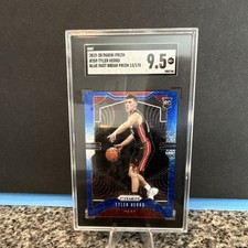 Panini 2019-20 Prizm Rookie Tyler Herro Blue Fast Break #259 13/175 SGC 9.5
