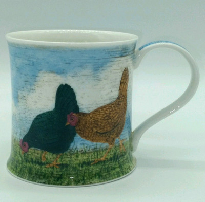 Dunoon Made in England Martin Wiscombe Chickens Mug