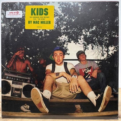 NEW Mac Miller - KIDS 2LP, Red/Blue/Yellow Glitter Vinyl Record
