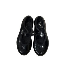 Dance Now Kids Black Patent Mary Jane Tap Shoes Bloch Techno Tap 8.5 M DN3720G