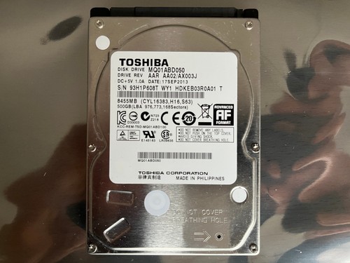 Toshiba Mobile HDD MQ01-Series 500GB MQ01ABD050 2.5" SATA Neuwertig