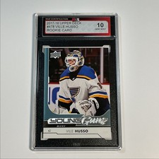 2017-18 Upper Deck Young Guns Ville Husso Rookie KSA 10 St. Louis Blues #478