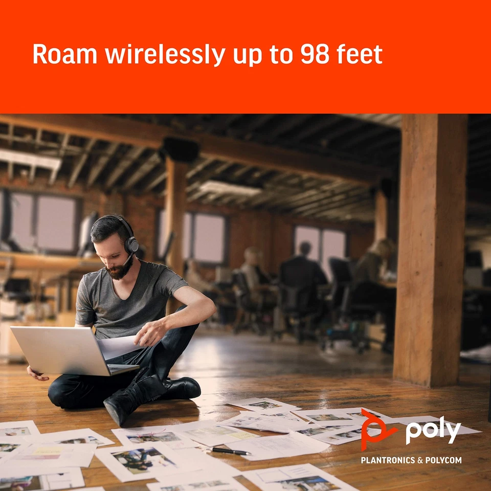 Poly - Voyager Focus UC mit Ladestation (Plantronics) - AUSSTELLUNGSSTÜCK Blueto - Bild 4 von 4