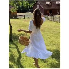 Reformation Belgium Linen Dress in Size 2