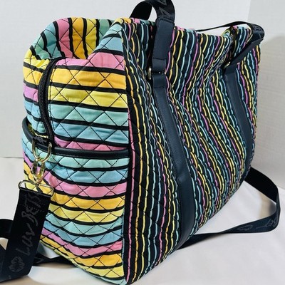 Luv Betsy Johnson Weekender Tote Duffel Travel Bag Pastel Vertical
