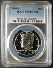 1969 S Proof 50c Kennedy Silver Half Dollar PCGS PR68 CAM