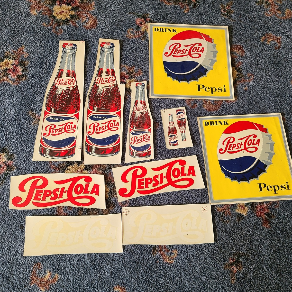 Vintage Pepsi Cola Unused Soda Machine Decals (Y6) | eBay
