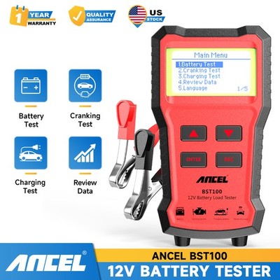 ANCEL BST100 Car Battery Load Tester Charging Cranking Analyzer Tool 12V