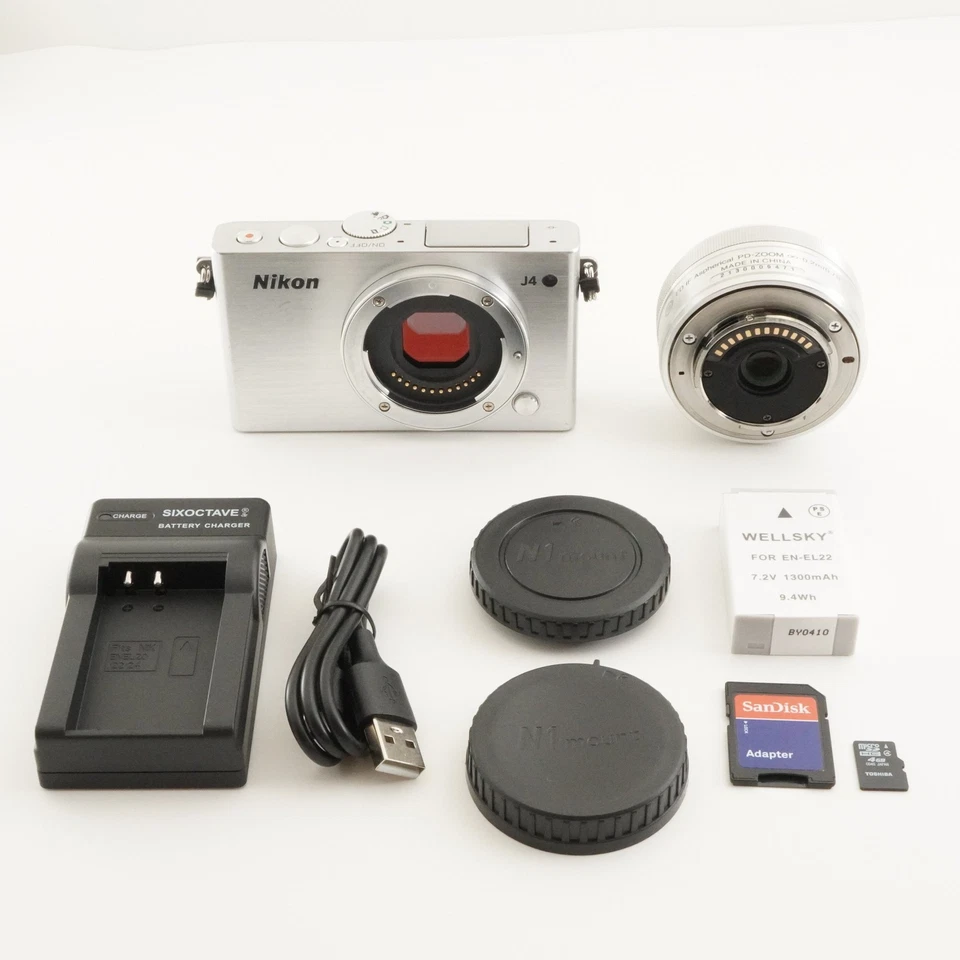 [3,599 Shots] Nikon 1 J4 Silver + 1 NIKKOR 10-30mm +4GB microSD from Japan #7756 - Image 2 of 4
