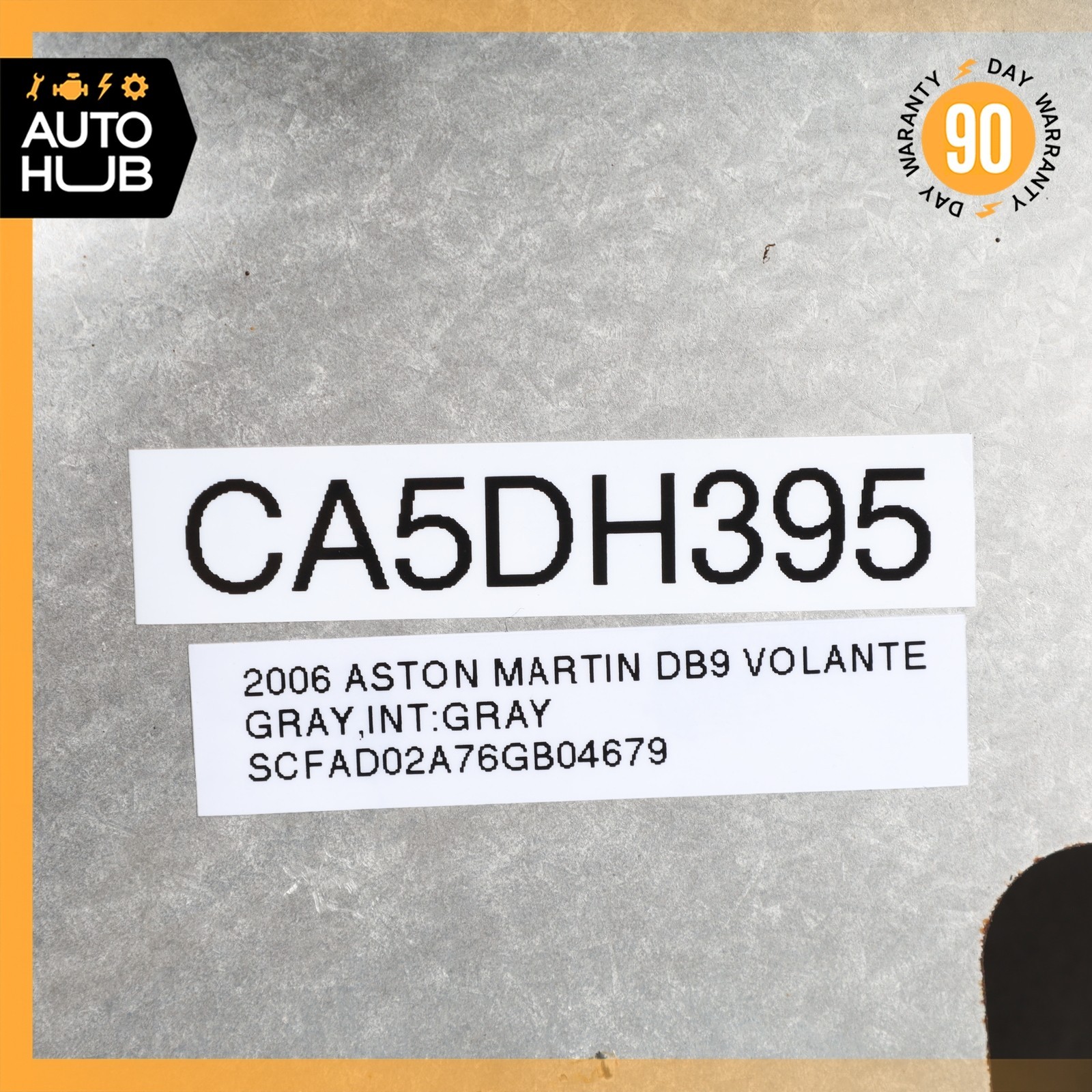 Aston Martin DB9 Left Exhaust Manifold Upper Heat Shield Panel 4G439A462AC OEM