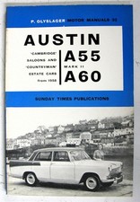 AUSTIN A55 A60 Car Manual