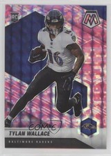 2021 Panini Mosaic Rookies Pink Camo Prizm Tylan Wallace #326 Rookie RC 7l6