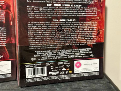 A Fistful of Dollars & For a Few Dollars More (4k UHD, Blu-ray) UK Arrow Video - Picture 10 of 14