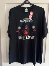Image of Deadpool Men's Black Short Sleeve 2XL T Shirt New With Tags