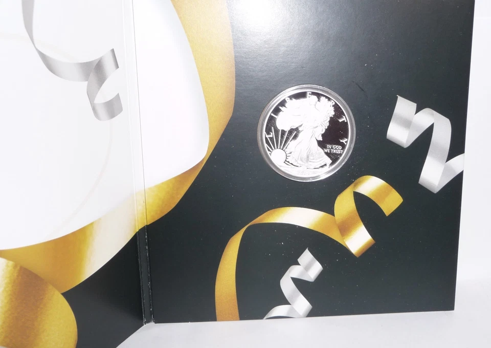 2014 W PROOF SILVER EAGLE CONGRATULATION SET - LOWER MINTAGE W/COA - Image 3 of 4