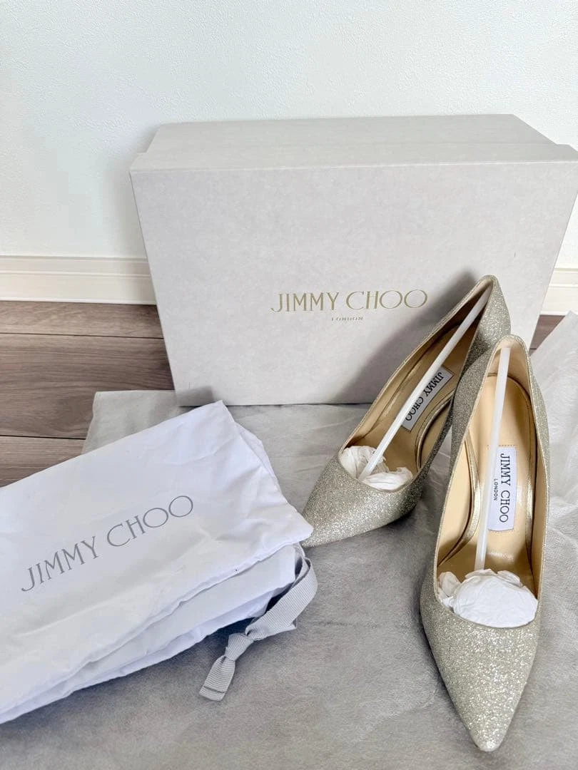 Jimmy Choo Silver Heels for Women for sale - eBay