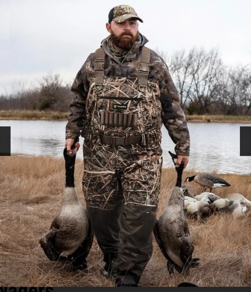 TEDEWE AquaWade Duck Waterfowl Hunting Breathable Chest Waders 1000G #(11) - Image 2 of 4