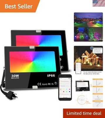 Led Flood Light 30W, 300W Equivalent 3000 LM Outdoor Color Changing Led Stage...