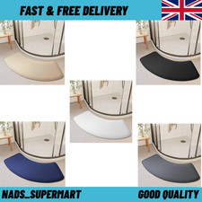 Bathroom Absorbent Mat Curved Door Toilet Shower Non Slip Thickened Foot Rug