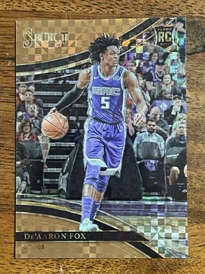 Panini Select Courtside De'Aaron Fox #217 Copper Prizm RC /49 Kings