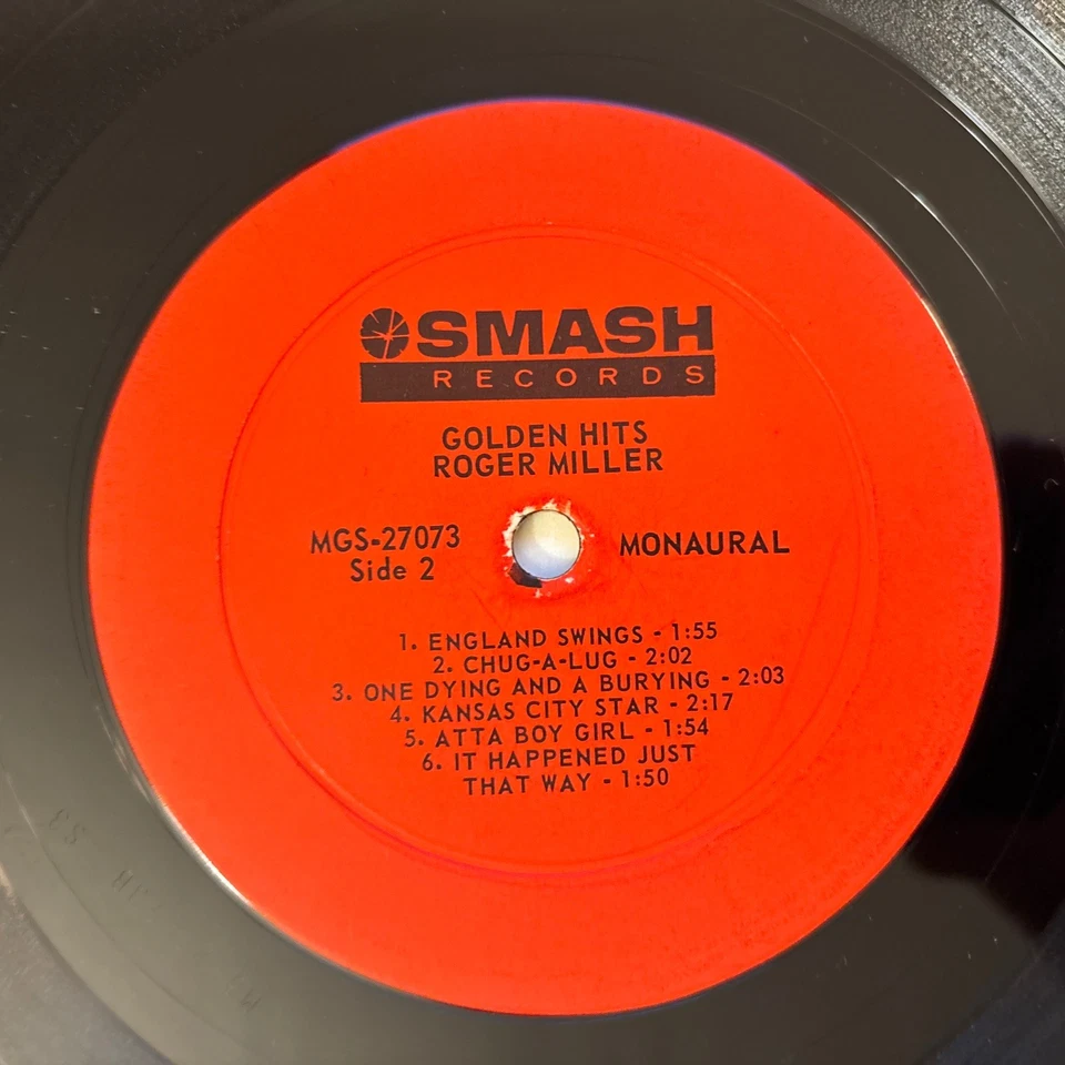 Roger Miller - "Golden Hits" - LP, Mono - Image 4 of 4