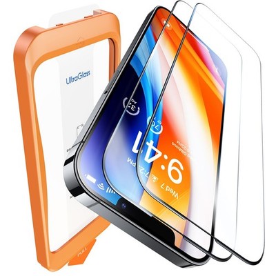 UltraGlass UNBREAK TOP 9H+ Glass for iPhone 12 Pro 12 Max, Clear 