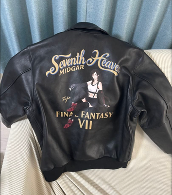 New FFVII Remake x Avirex A-2 Leather Jacket Size38 Tifa Seventh New FFVII Remake x Avirex A-2 Leather Jacket Size38 Tifa Seventh
