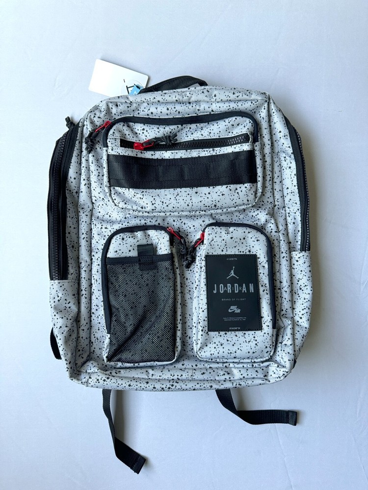 Jordan Air Hesi Backpack NEW Cement Grey Nike Jumpman Laptop School New w/ Tag