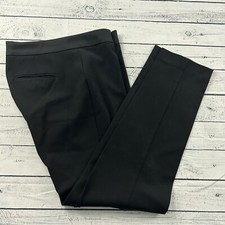 Ann Taylor Tapered Dress Pants Women's 4 Solid Black