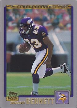 2001 Topps #384 Michael Bennett VIKINGS RC
