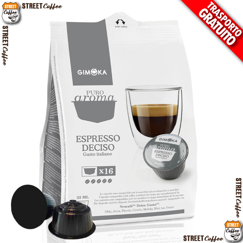 160 Cialde Capsule Caffe Gimoka Espresso Deciso Nescafè Compatible Dolce Gusto *