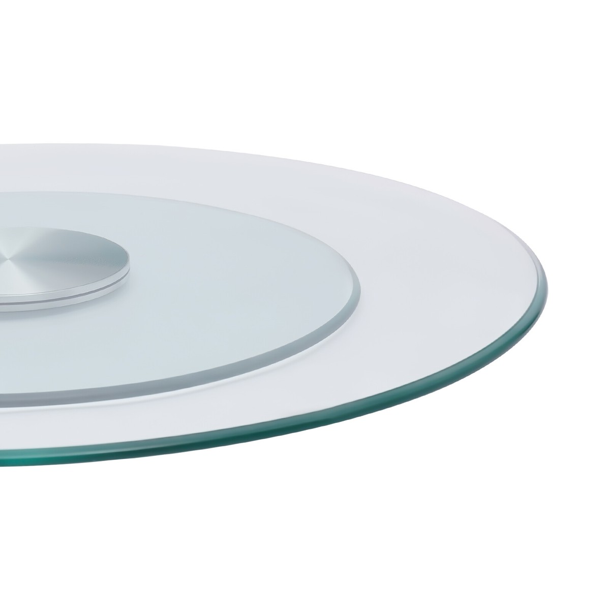 Tabletop Organizer Large Tempered Glass Lazy Susan Turntable - 32 Inch ...