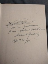 1946 Rise To follow By Albert Spalding Autographed With Music Notation