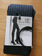 Natori NTL-100 Cashmere Blend  Sweater Tights  Gray Heather Size L/XL 