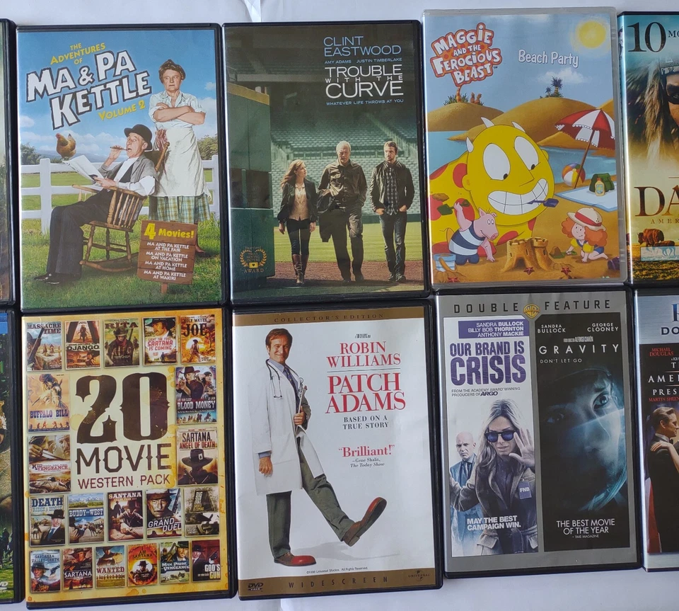 Nice Lot of 19 DVDs DVD ~ Total 50 Movies ~ VG, Some New, Wide Selection Foto 3 de 4