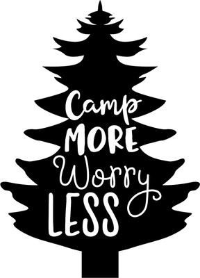 camp_more_worry_less Poster Leinwand Film Film Druck A0 A1 A2 A3 A4 A5 A6 Kunst Wand
