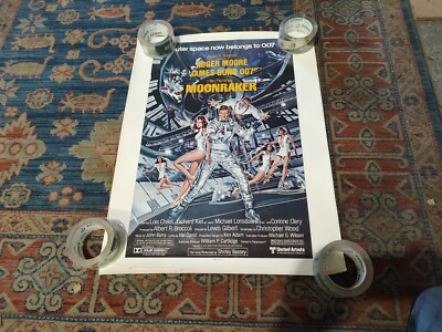 James Bond Roger Moore Moonracker Movie Poster 1976