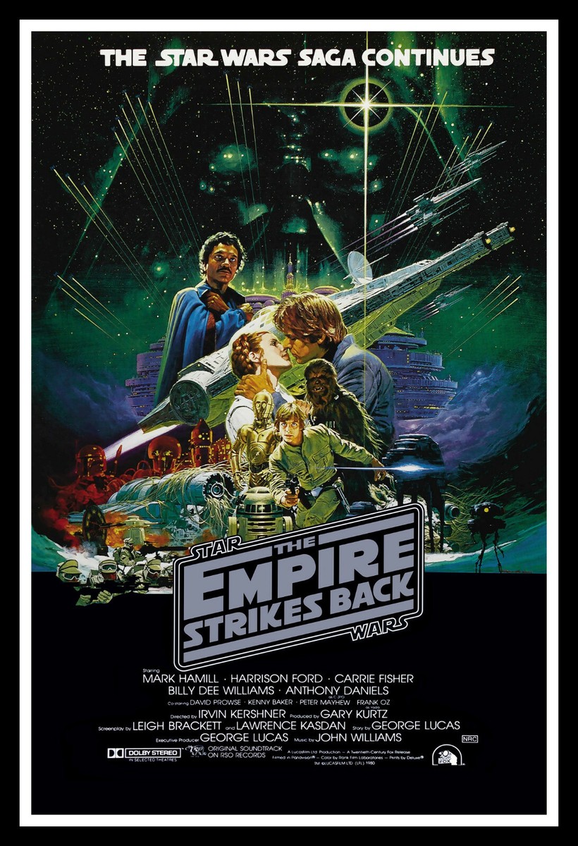 Star Wars The Empire Strikes Back Movie Poster Print & Unframed