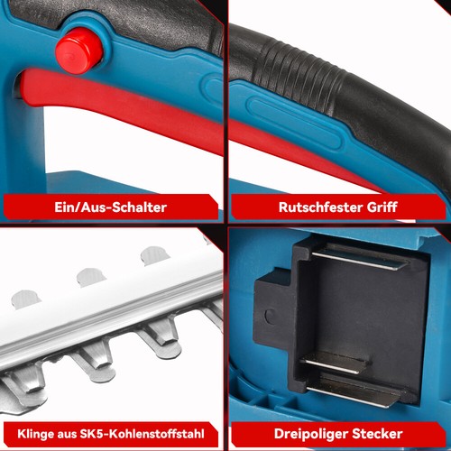 Akku Heckenschere Strauchschere Grasschere mit 2 Akku und Ladegerät Rasenschere - Bild 3 von 15